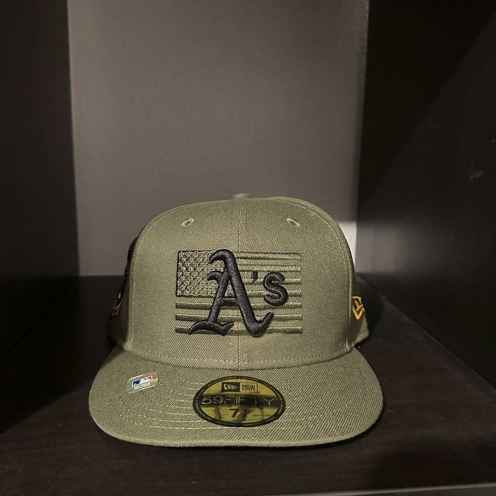 Men's New Era Green Oakland Athletics 2023 Armed Forces Day